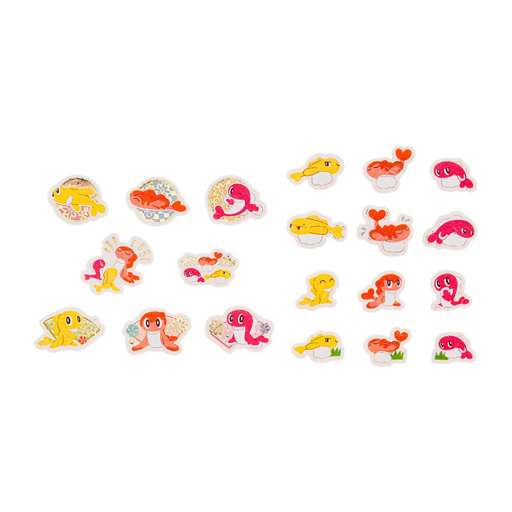 Authentic Japanese Pokemon Stickers Daisushi Sharitatsu with Mimicry Pokemon design