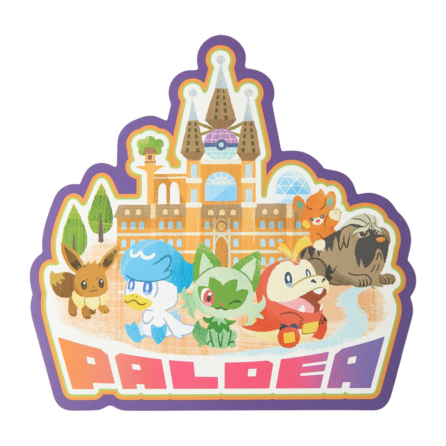 Die-cut postcard set Pokémon’s journey Johto Unova Paldea
