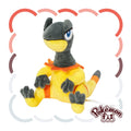 Elezard Pokémon plush from Japan, cute facial expression