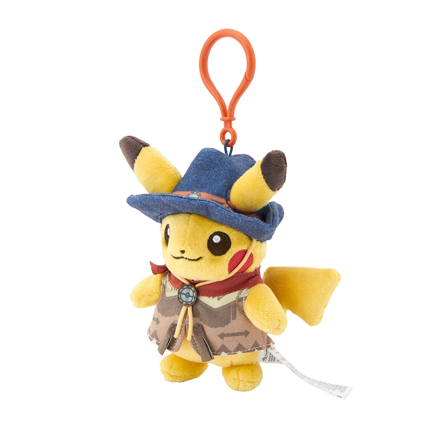 Close-up of Desert Pikachu's face, authentic Japanese Pokemon collectible