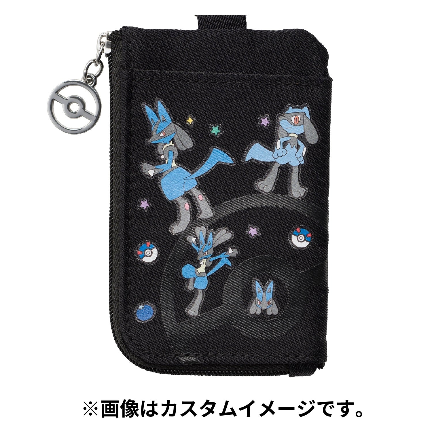 Custom coin & pass case black