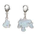 National Encyclopedia metal charm 712 and 713, featuring Bergmite, from Japan