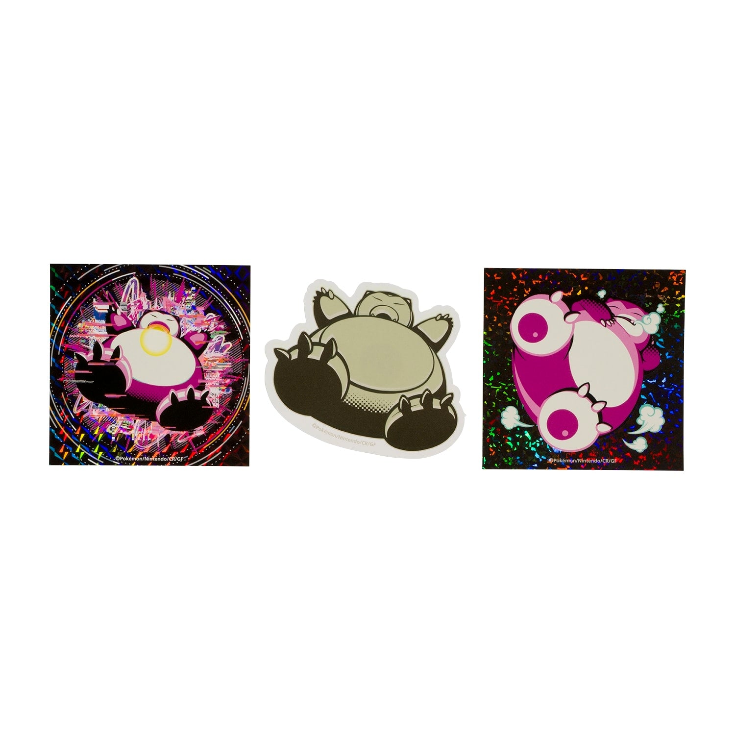 Snorlax sticker set from Japan with colorful designs