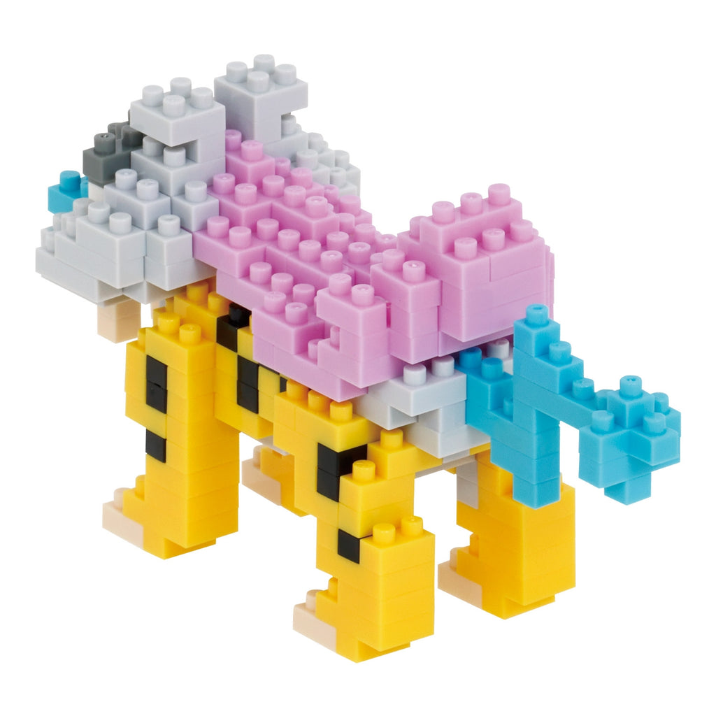 Nanoblock Raikou collectible from Japan, showcasing intricate details