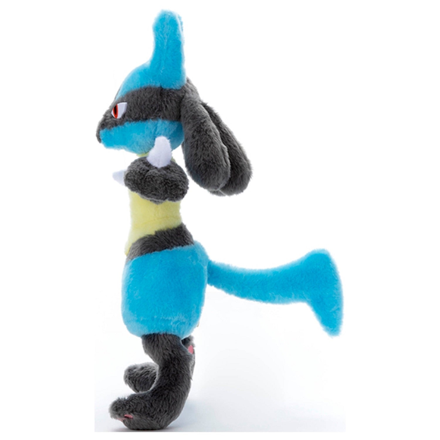 Pokemon Lucario plushie with strong pose, imported from Japan