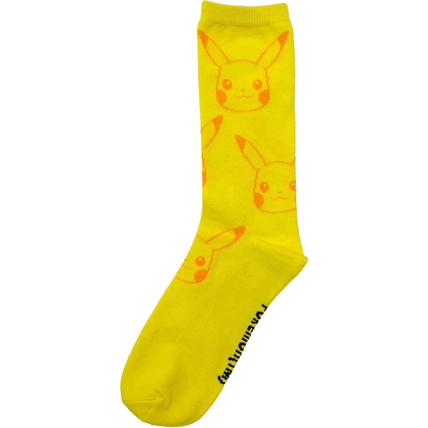 3P Crew Socks Pikachu Silhouette Tail Large (26-29cm)