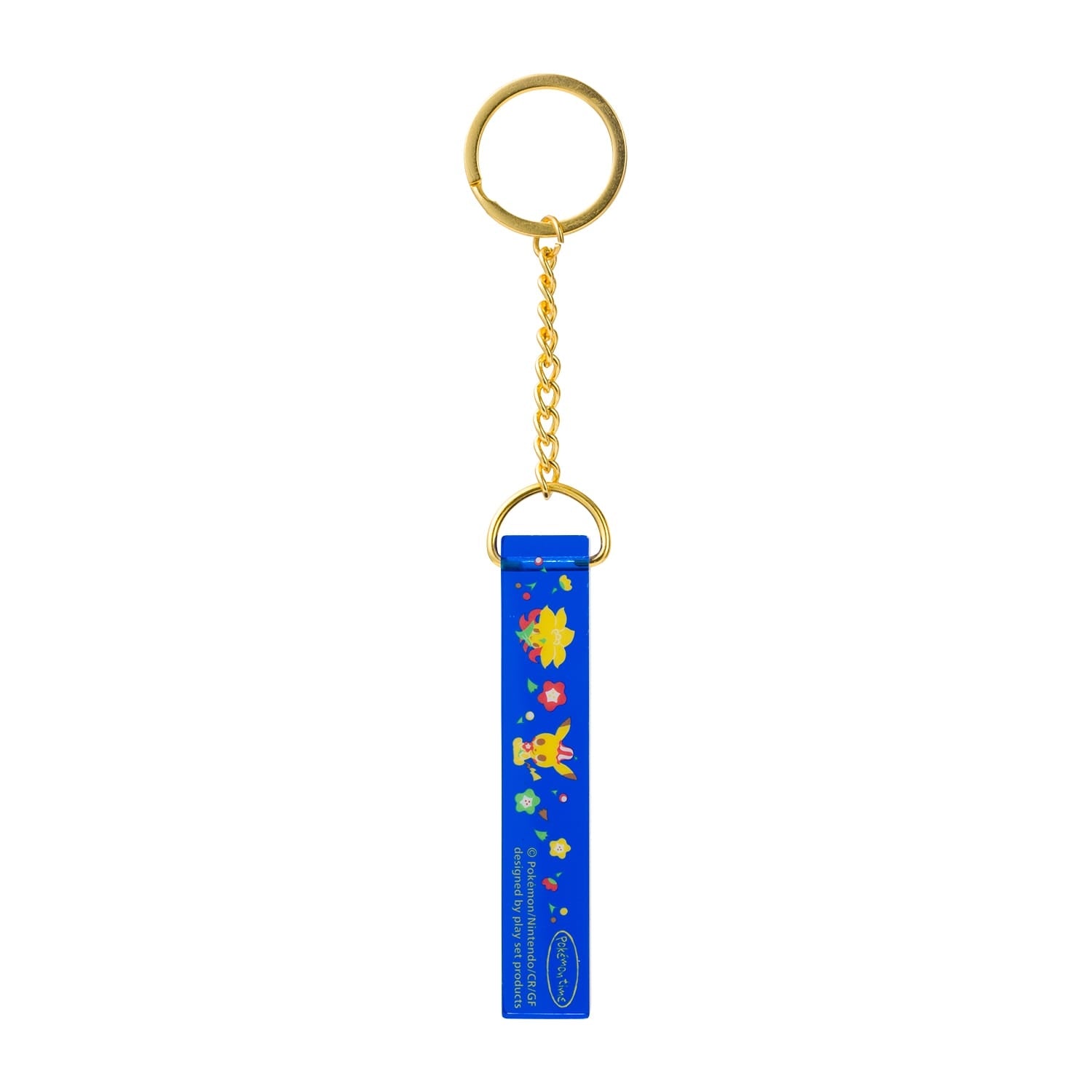 Pikachu keychain figure with official artwork from Japan, electric-type Pokemon character