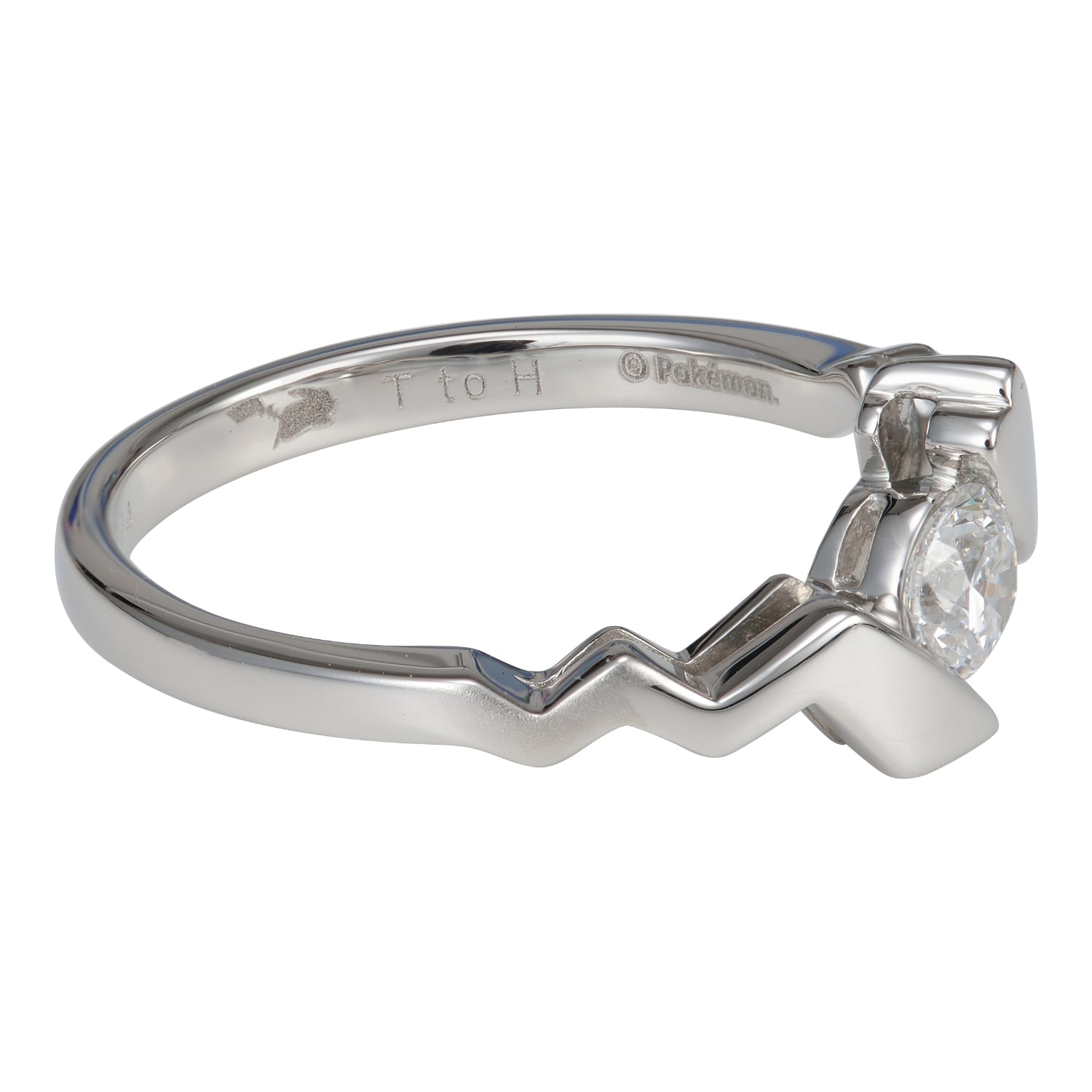 Authentic Pokemon Pt950 Pikachu tail engagement ring, Japanese anime collectible