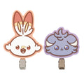 Rubber hair clip Hibani & Nyasper Pokepiece from Japan, featuring Scorbunny