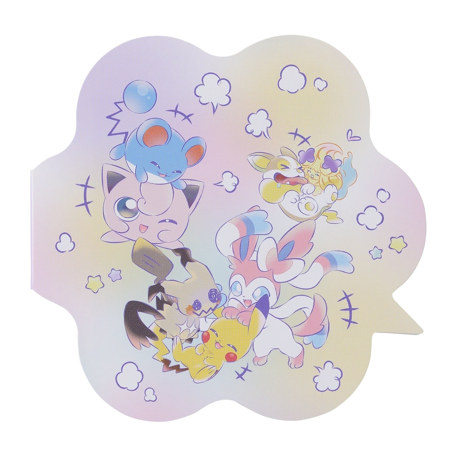 Die Cut Memo Play Rough! Pokemon character design from Japan