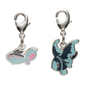National Encyclopedia Metal Charm 456/457 from Japan, featuring detailed Pokemon character design