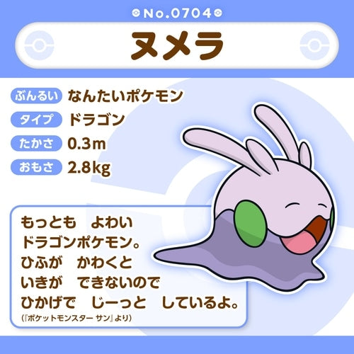 Pokémon Fit Goomy #704 Official Plush – Pokémon Center Japan