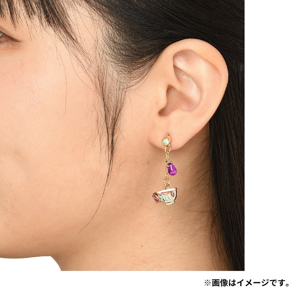 Pokémon Center Online earrings with rare Yabacha_Pot design, shipped from Japan