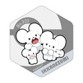 Honeycomb acrylic magnet BIG vol.2 Narwhal Mouse