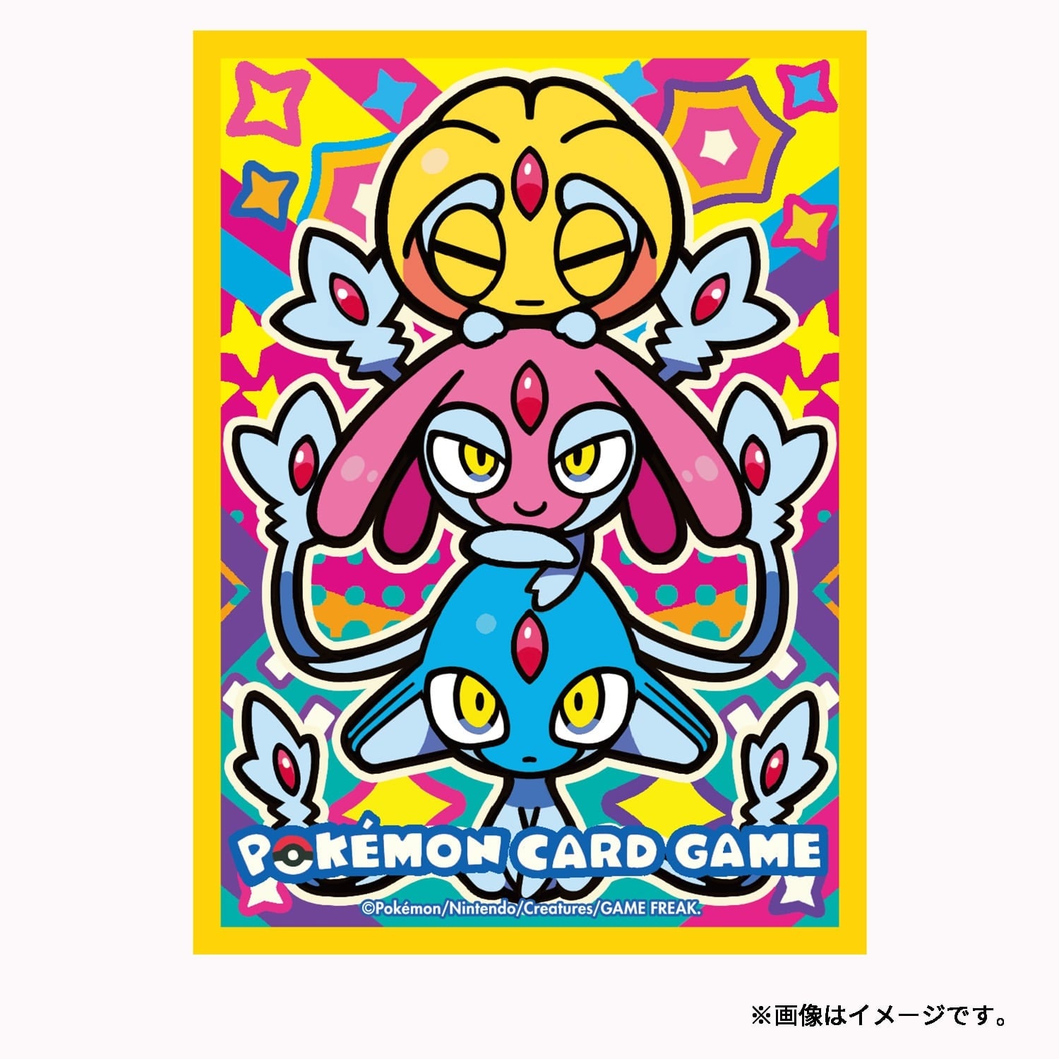 Pokémon Card Sleeves Colorful Triple Uxie Mesprit & Azelf Sinnoh Legends
