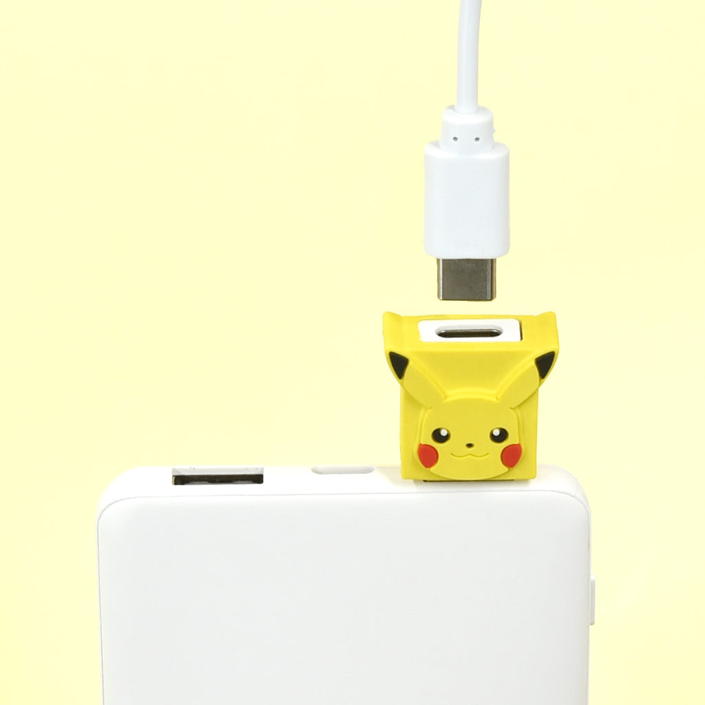 Close-up of Pikachu's face on the USB adapter, sourced from Japan