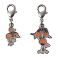 National Encyclopedia Metal Charm 084/085 from Japan, featuring a detailed metal design