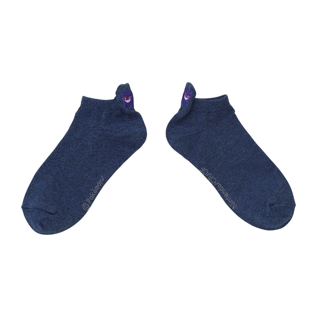 [Choice] Short socks heel embroidery Gengar (23-25cm) / (25-27cm)