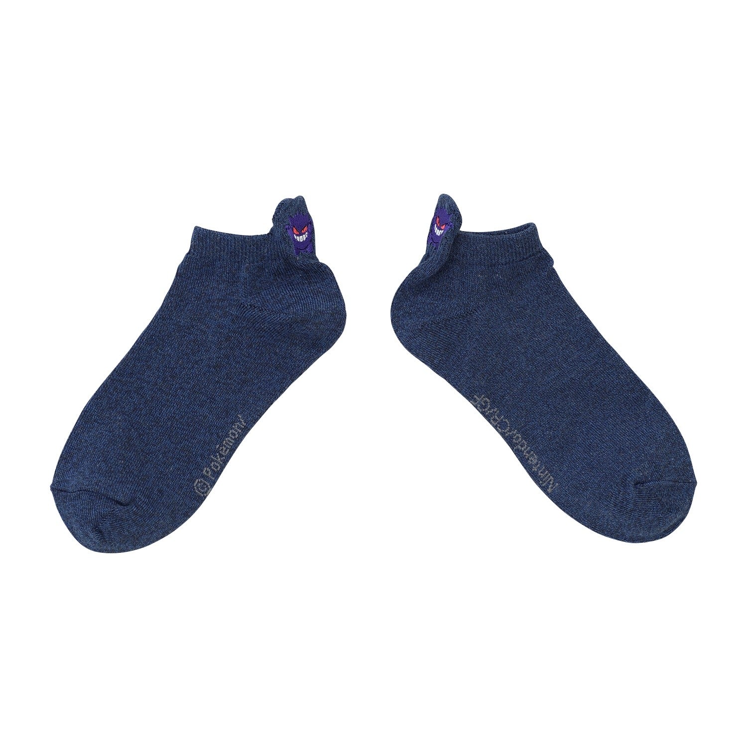 [Choice] Short socks heel embroidery Gengar (23-25cm) / (25-27cm)