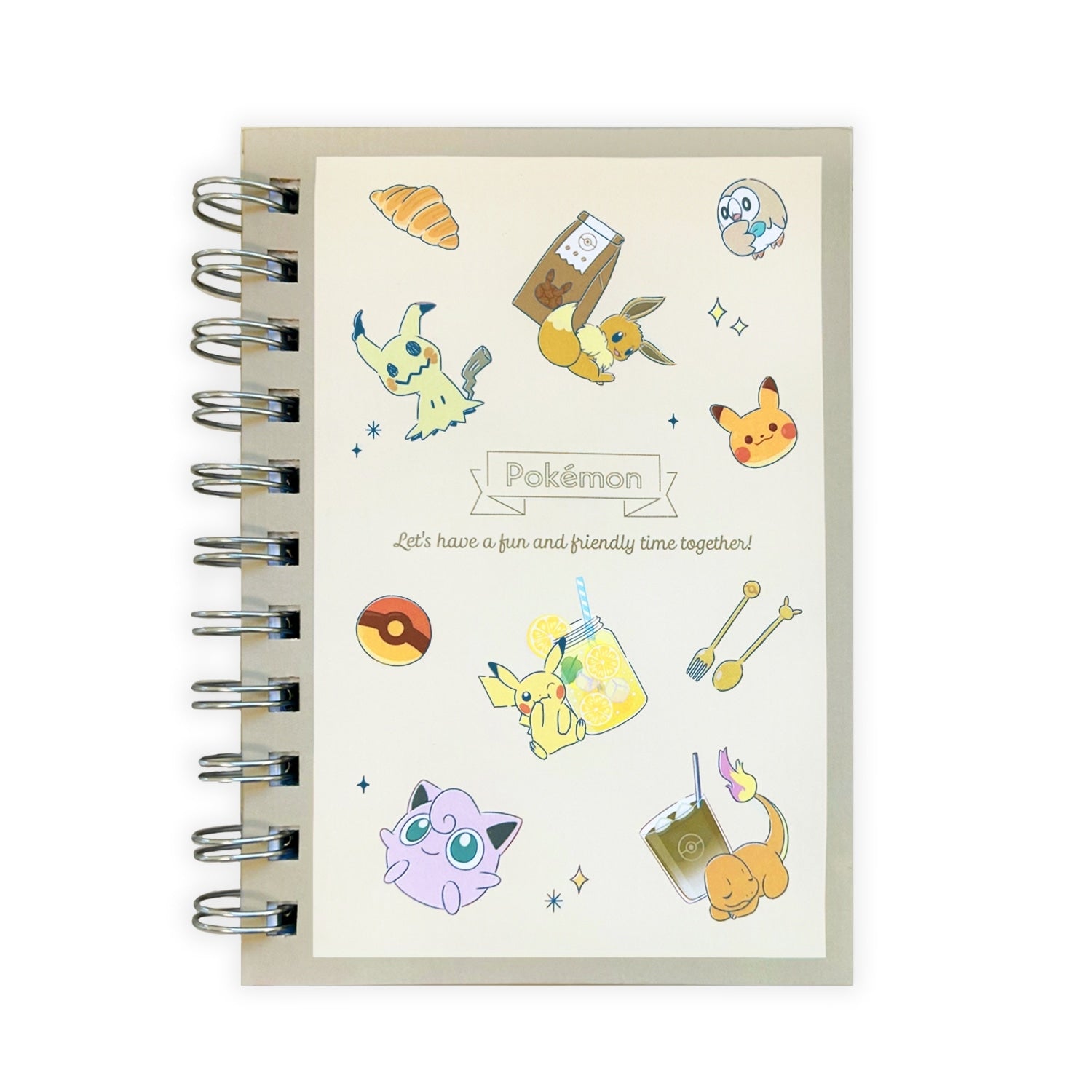 Pokemon A6W ring notebook with colorful design from Japan