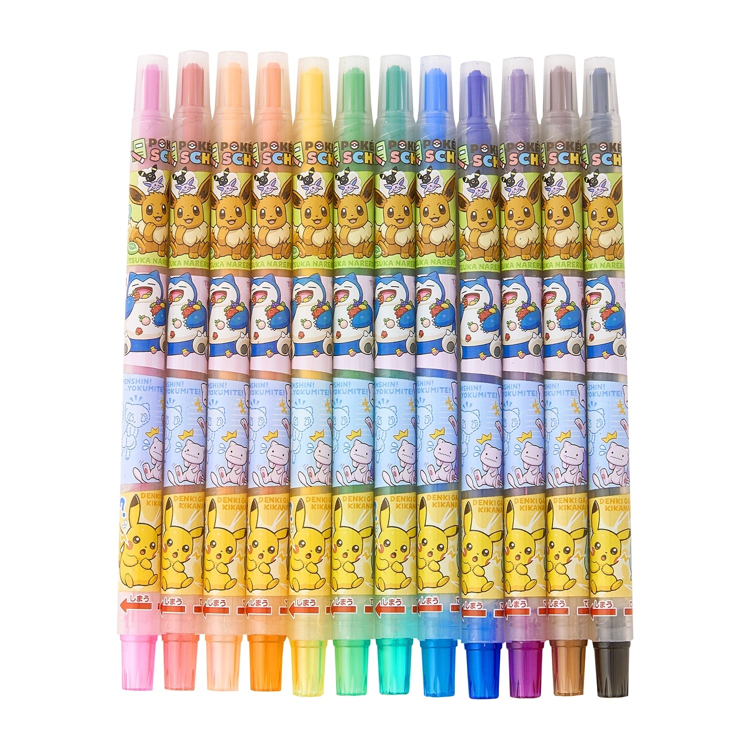 Pokémon Karakuru Crayon 12 colors Japan, with Butterfree character design and collectible packaging