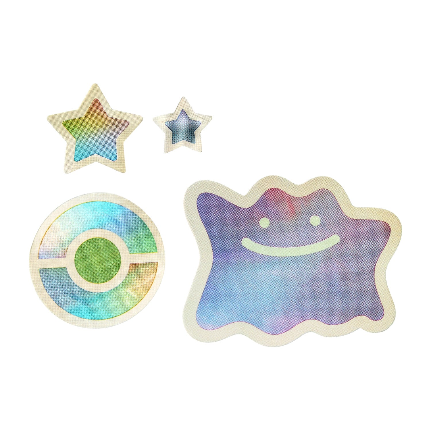 Official Pokemon Center Japan sticker set with Ditto character from Japan