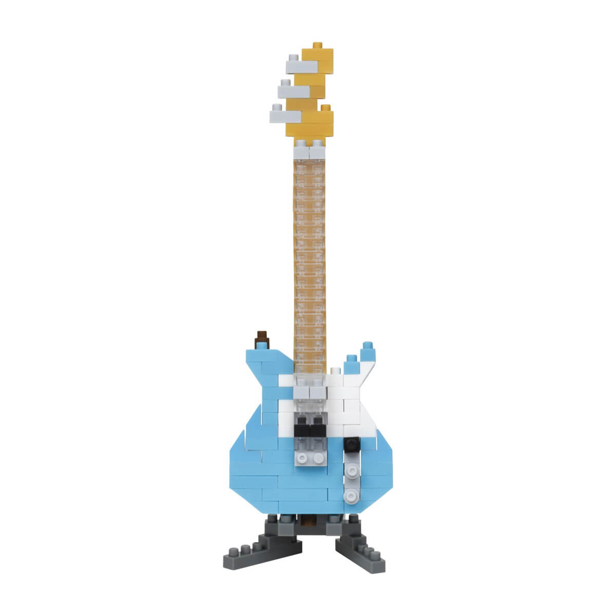 nanoblock electric guitar pastel blue
