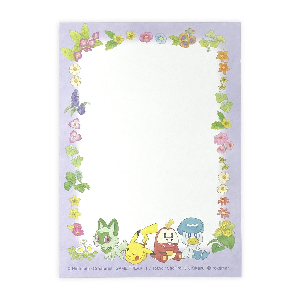 Close-up of Pokemon A6 Memo Pad from Japan, showing unique artwork and collectible design