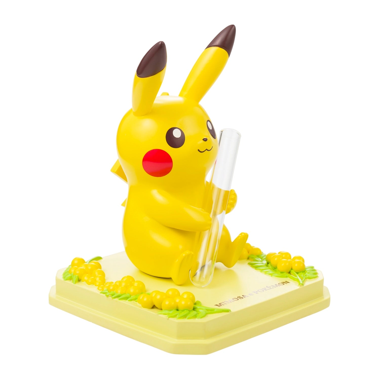 Authentic Japanese Pokemon Pikachu Mimosa collectible, detailed vase
