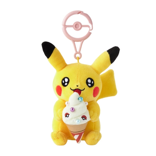 Mascot Pikachu with carabiner Pokemon Center Kagawa Oiri Soft
