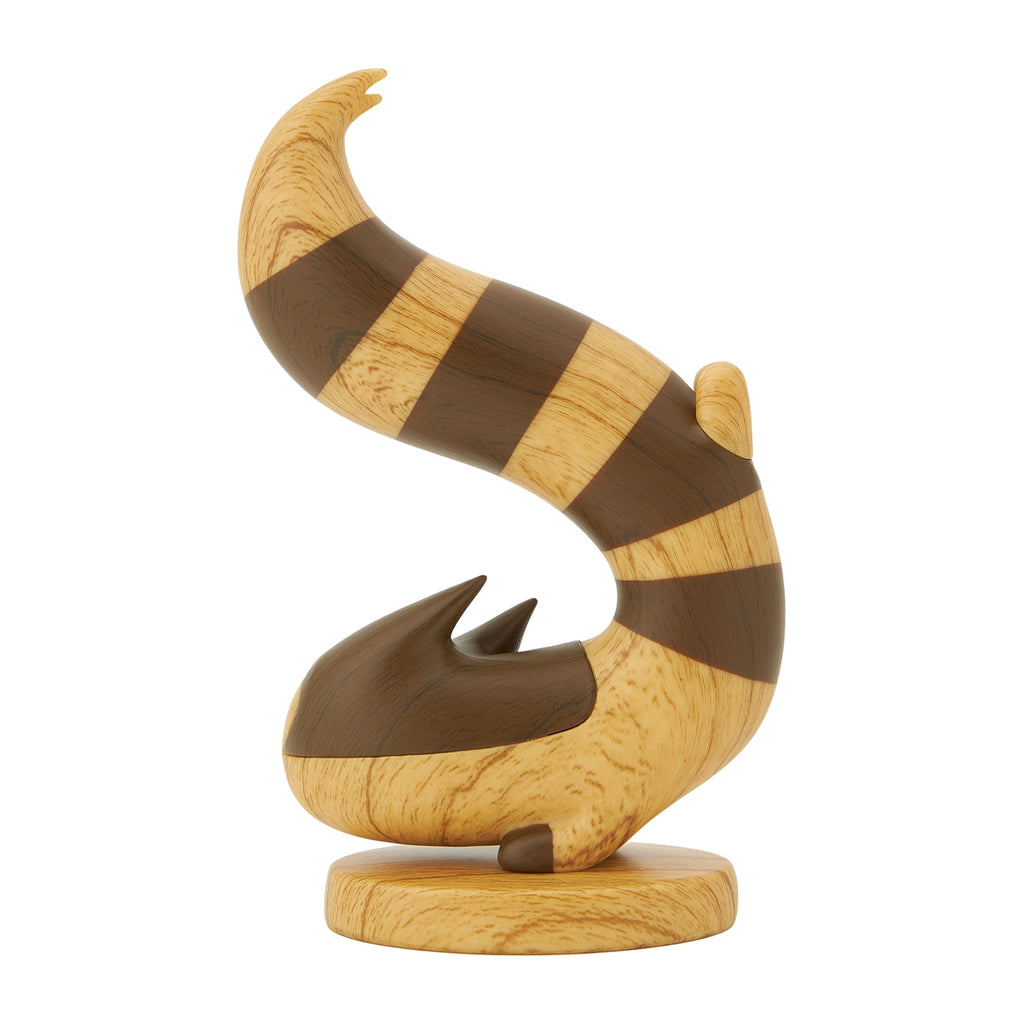 Japanese anime collectible, Pokemon Otachi figure with unique wood carving design