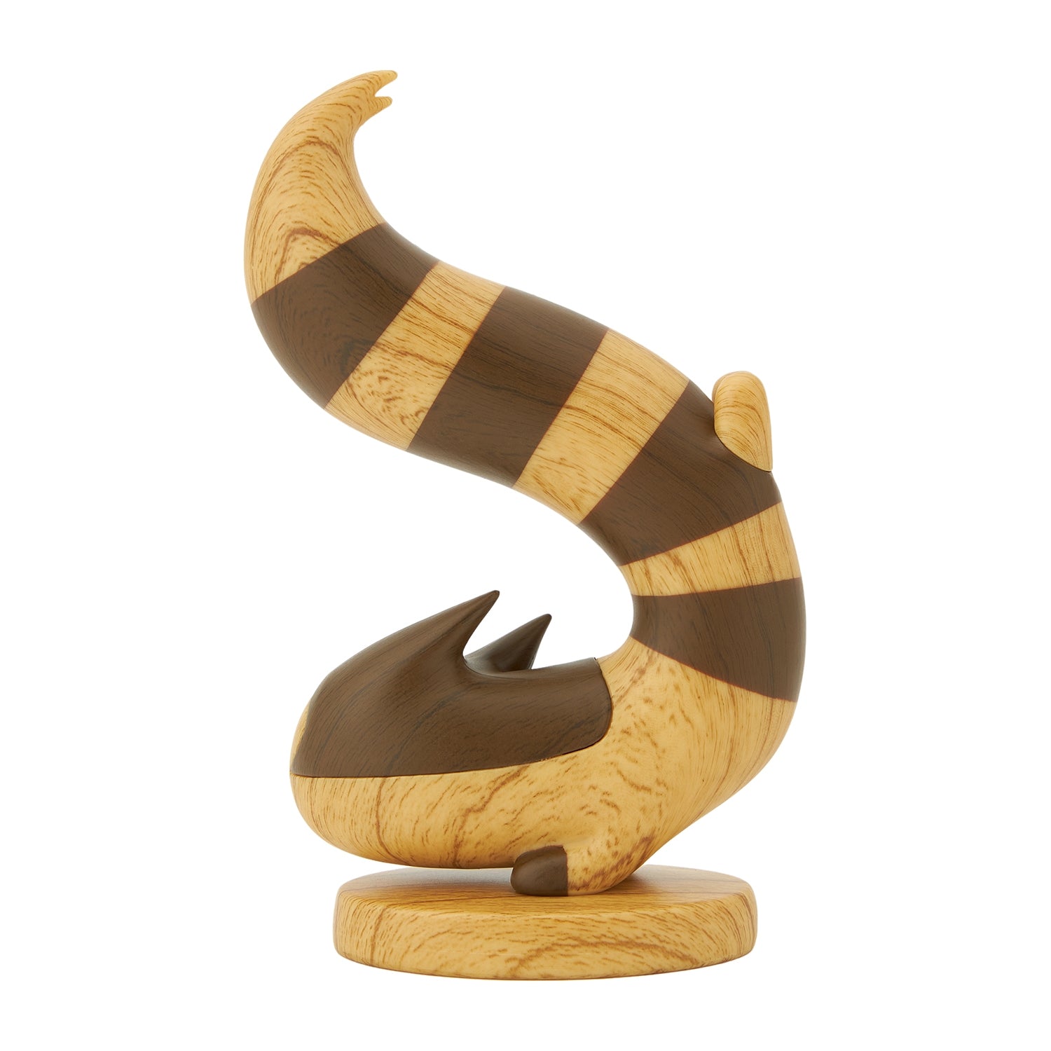 Japanese anime collectible, Pokemon Otachi figure with unique wood carving design
