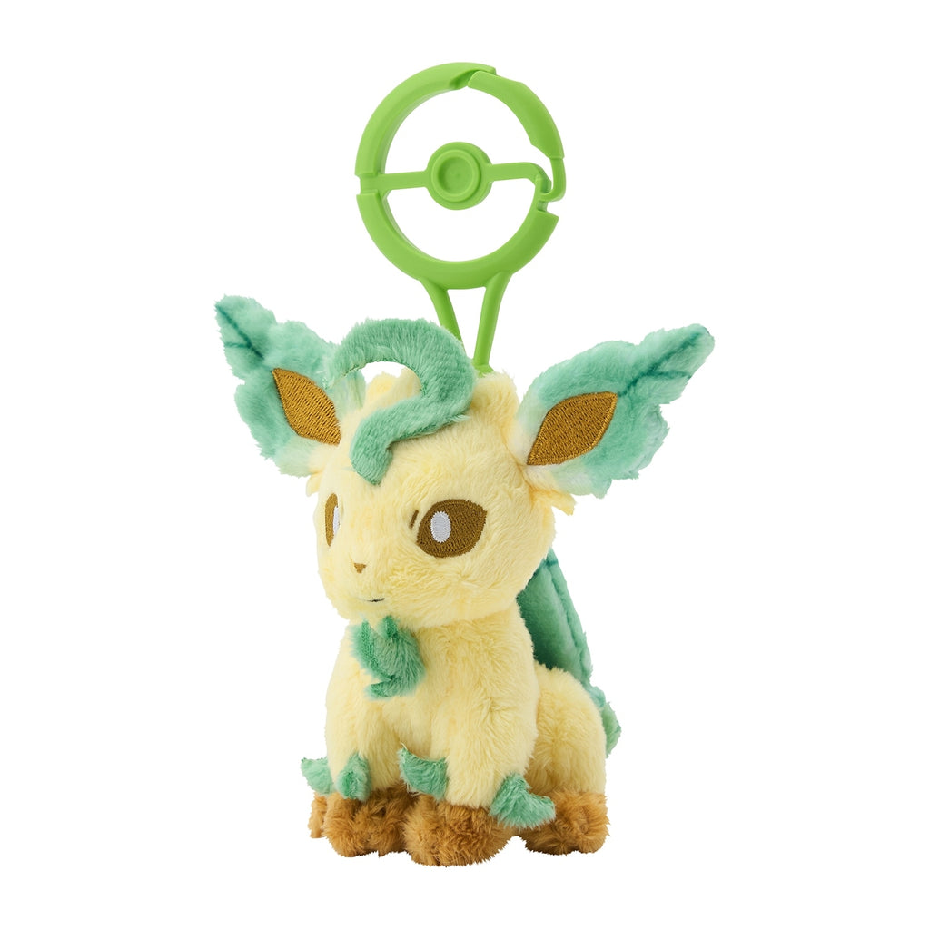 Pokémon Center Japan Leafeon #470 Carabiner Clip Mascot Plush