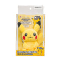 Plush toy Pikachu with smartphone