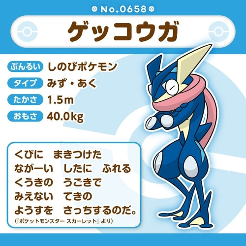 Japanese Gekkouga plush toy, official Pokemon Center product