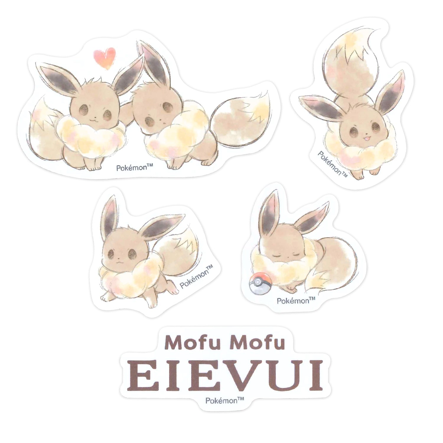 Mini Deco Collage Sticker/Eevee_Pink