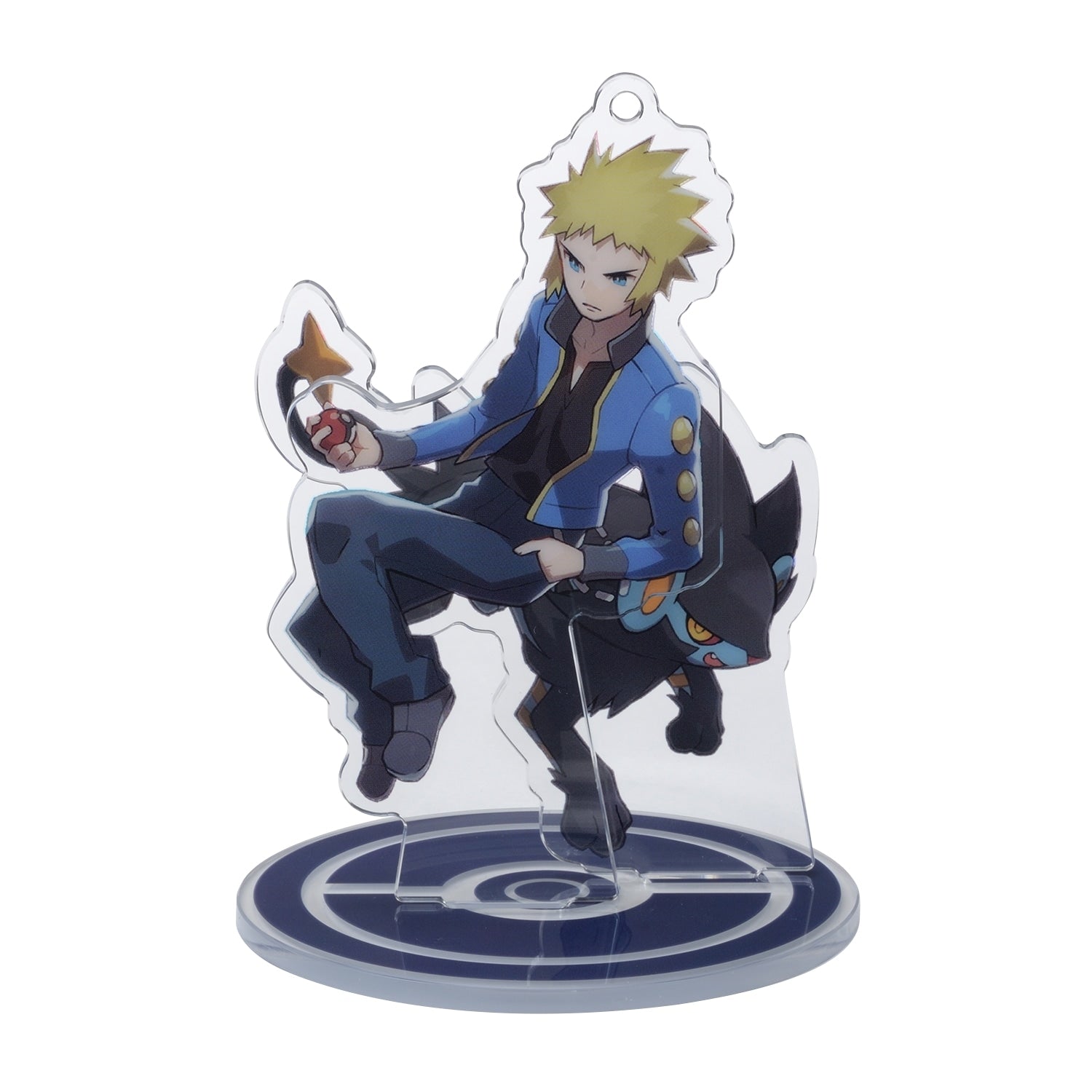 Pokémon Trainers Denji & Rentler Keychain with intricate details, made in Japan