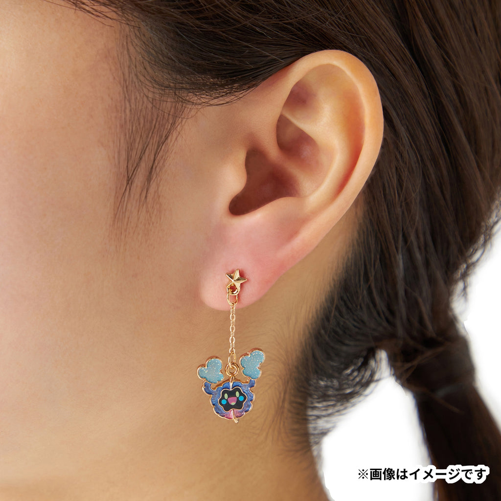 Detailed Pokémon Cosmog Earrings, Japan made anime accessory, colorful design