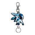 Glaceon rubber reel keychain with official artwork from Japan