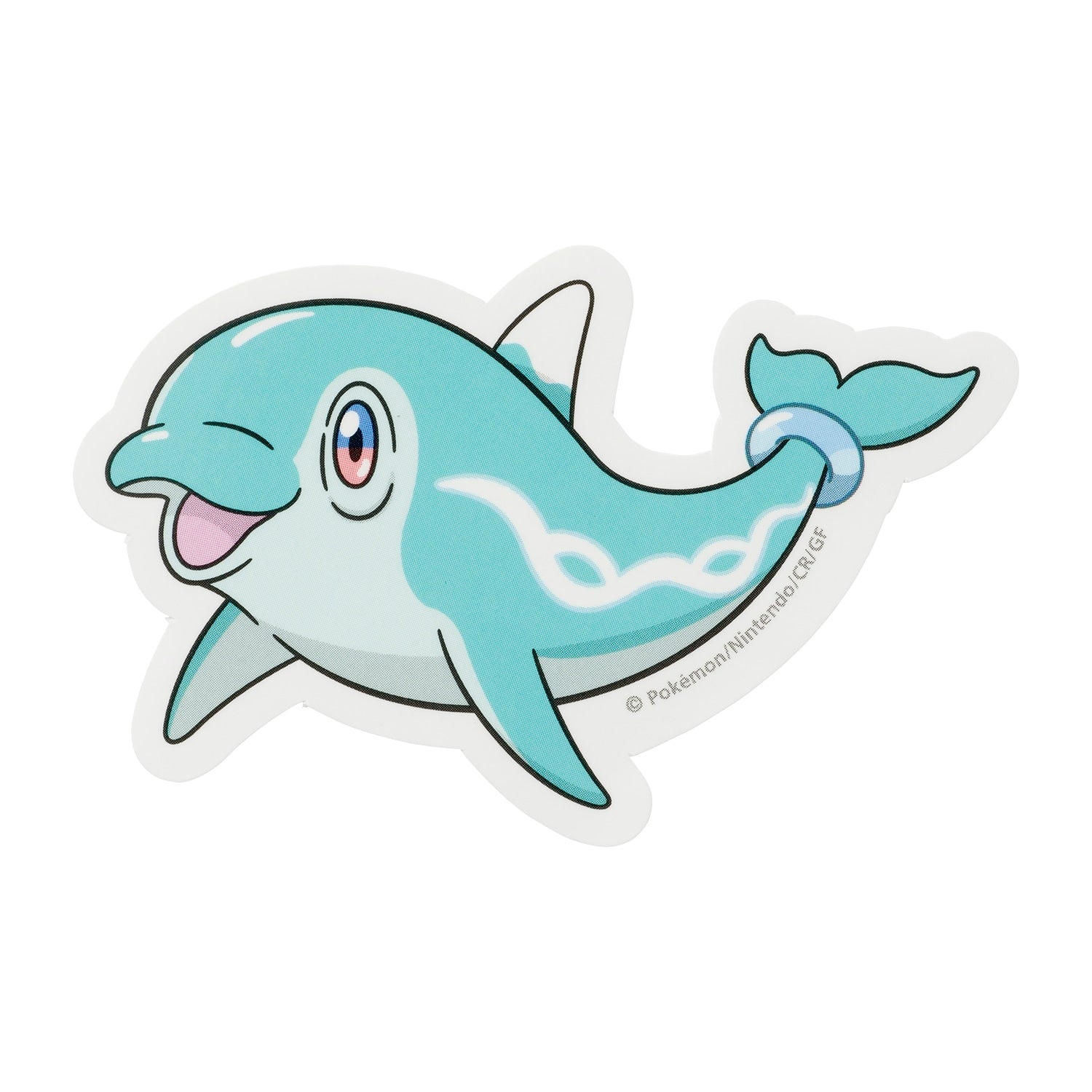 Pokemon Sticker Nami Dolphin from Japan, featuring Finizen in water-type design