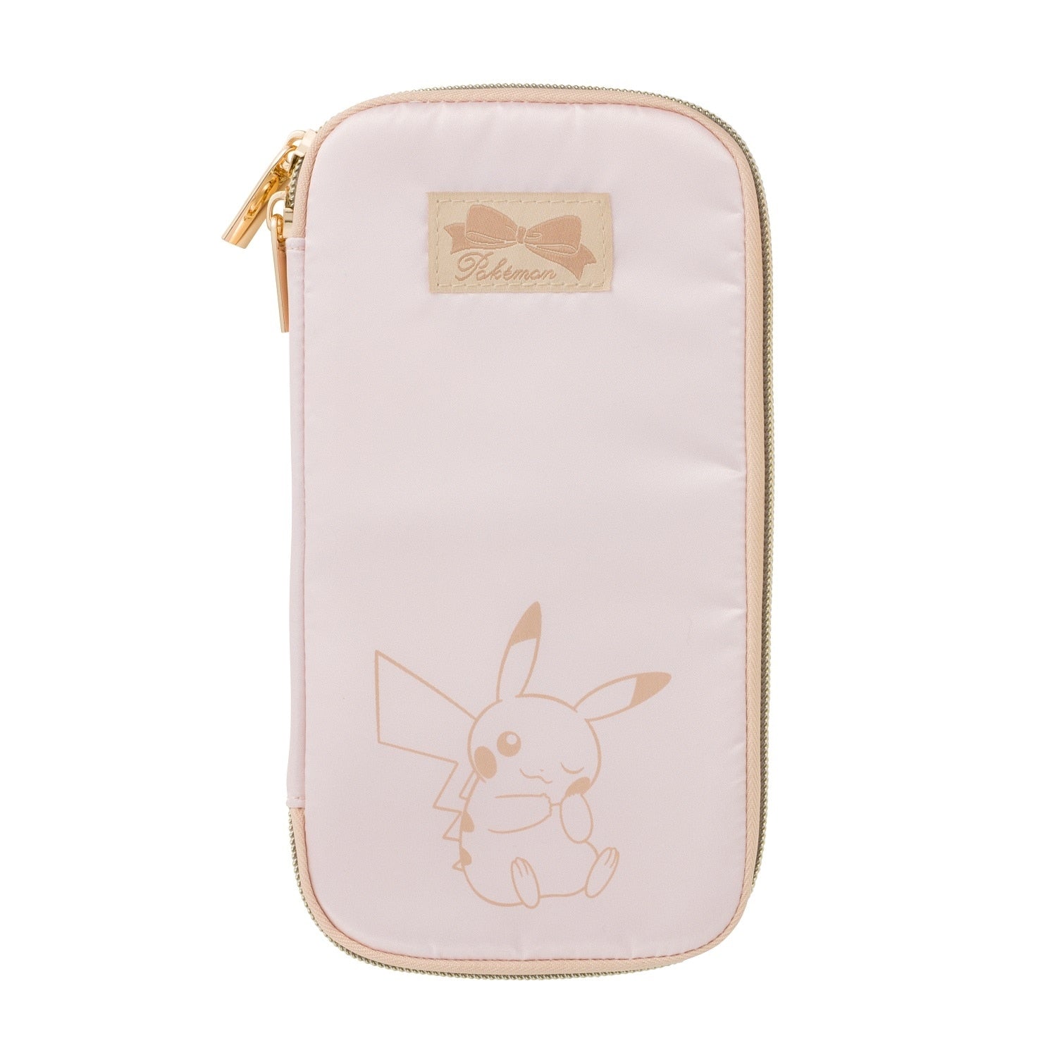 Close-up of Pokemon makeup brush set with detailed Pikachu design from Japan