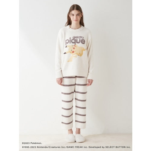 [gelato pique] Baby Moco Jacquard Pullover & Long Pants Set Ivory