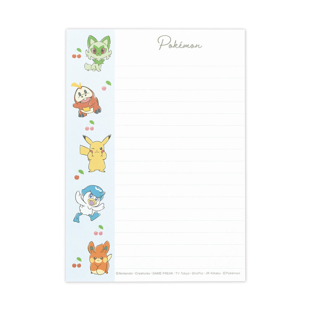 Pokemon Clear Sheet Memo Cherry collectible item from Japan, front view