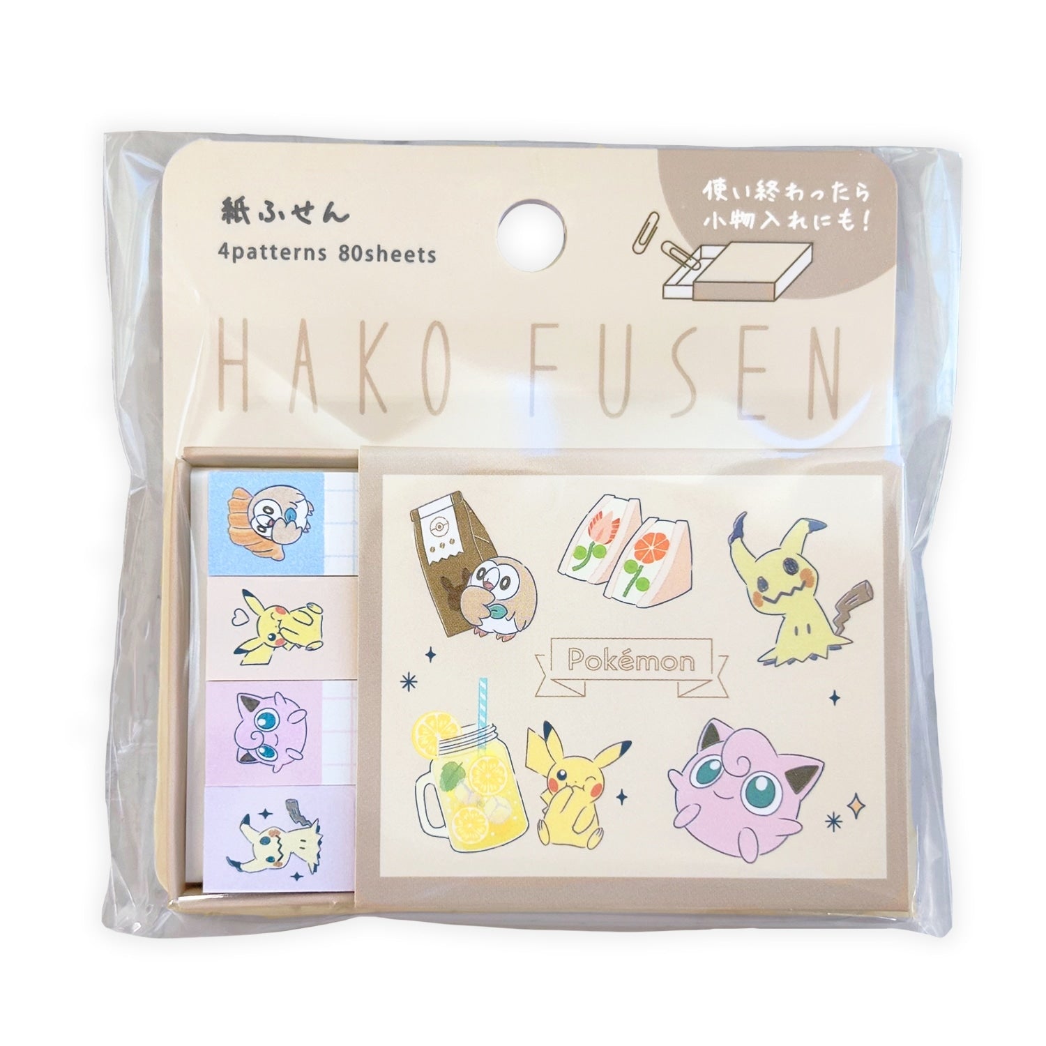 Hakovsen Tea Time notebook from Japan, featuring Pokemon characters on cover