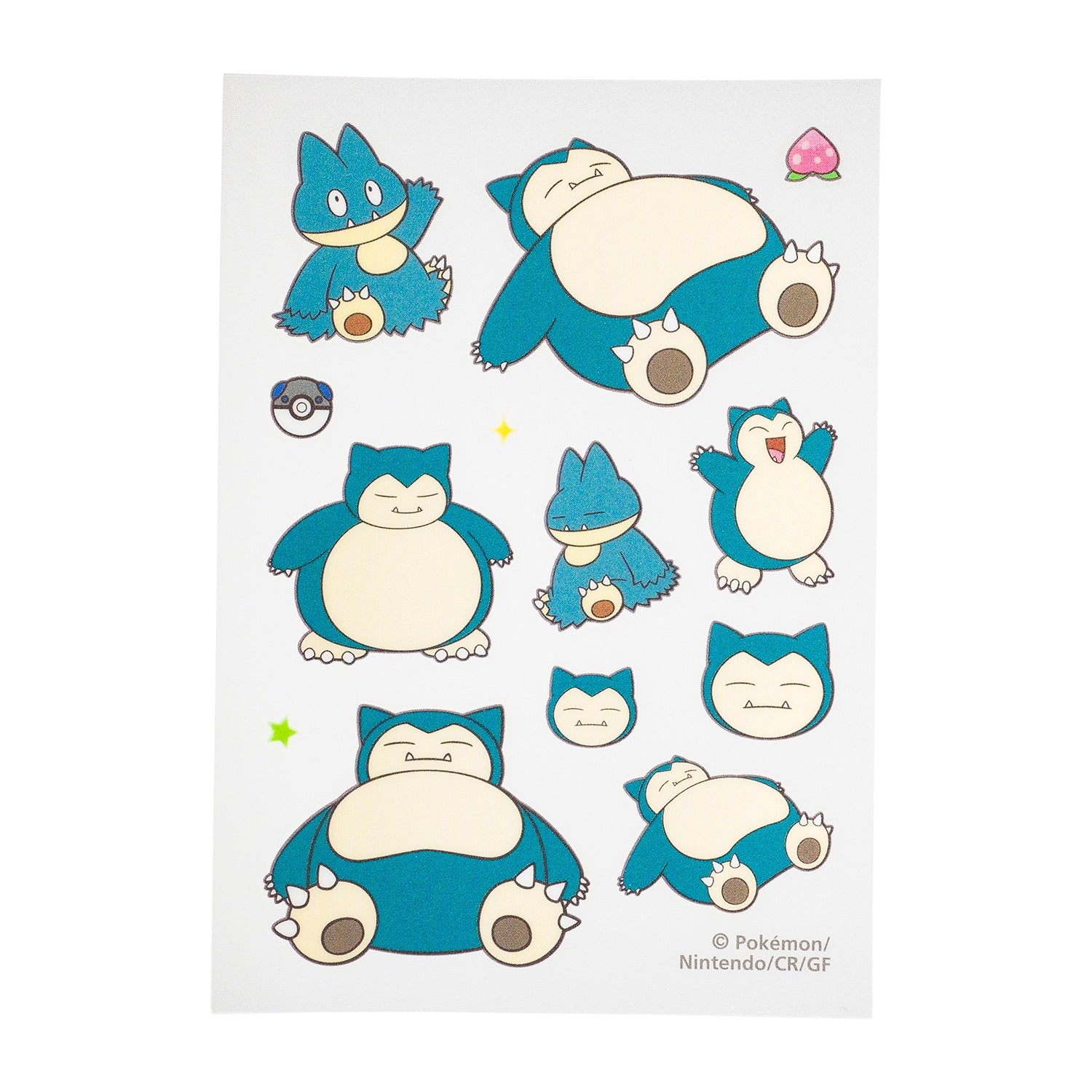 Cloth sticker irodo Gombe & Snorlax