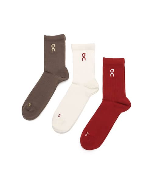 On Embroidered Logo Sock 3P 1 U Year of the Horse from Japan, featuring unique embroidery details