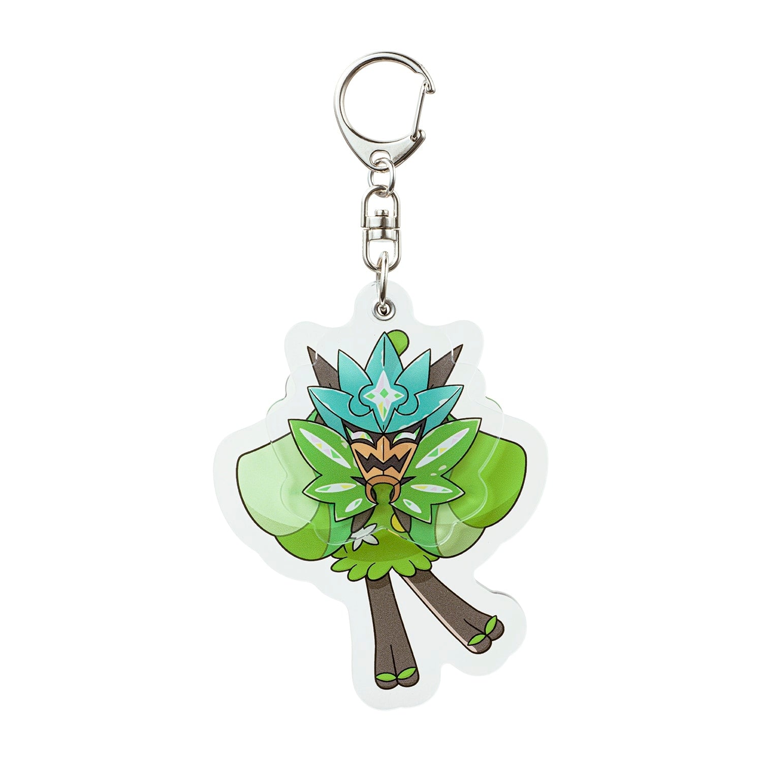 Ogapon keychain figure with green mask from Japan