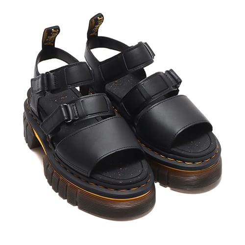 Dr.Martens Ricki 3-strap sandal in Black Lucido, sourced from atmos Tokyo, Japan