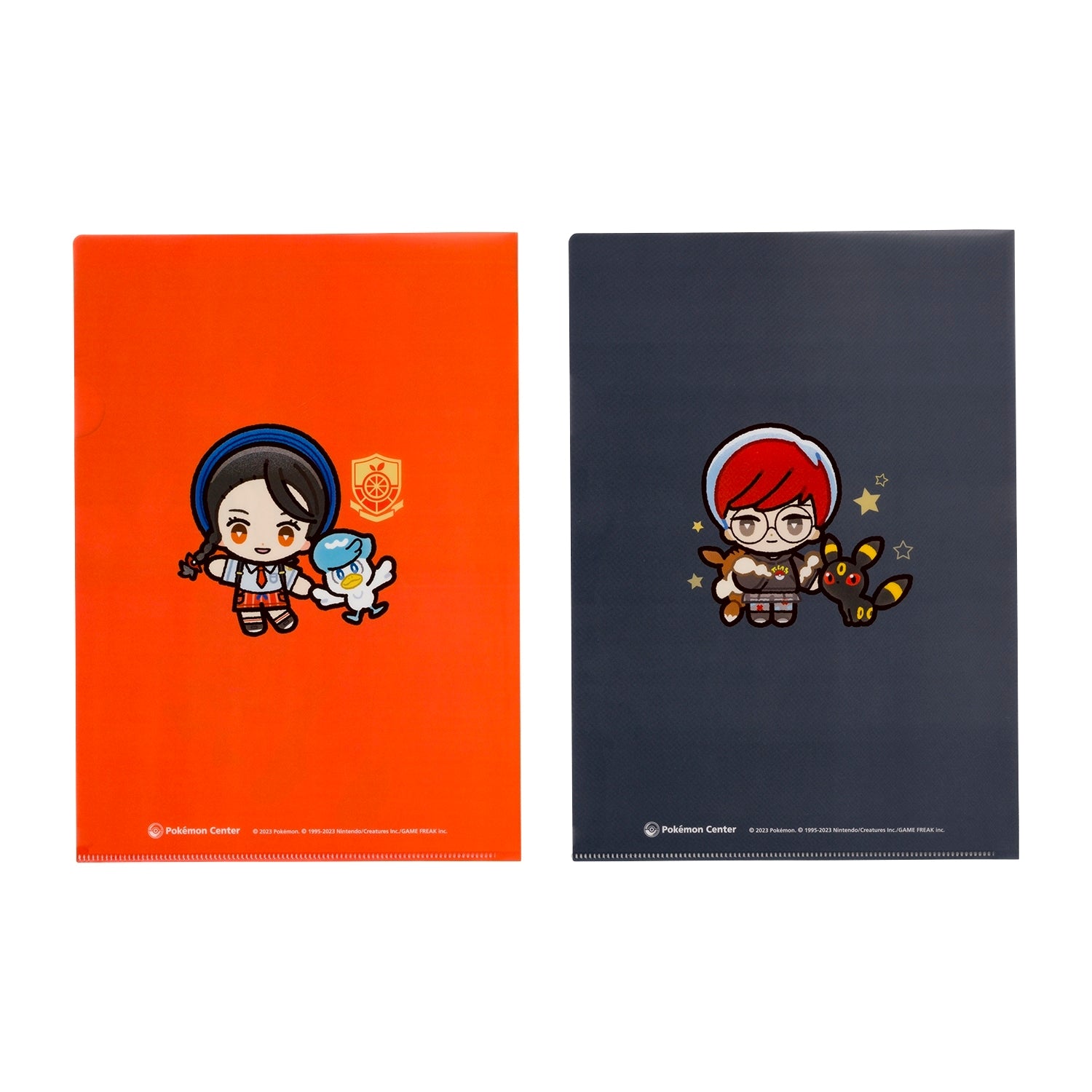 A4 clear file set of 2 POKÉMON TRAINERS Aoi & Button