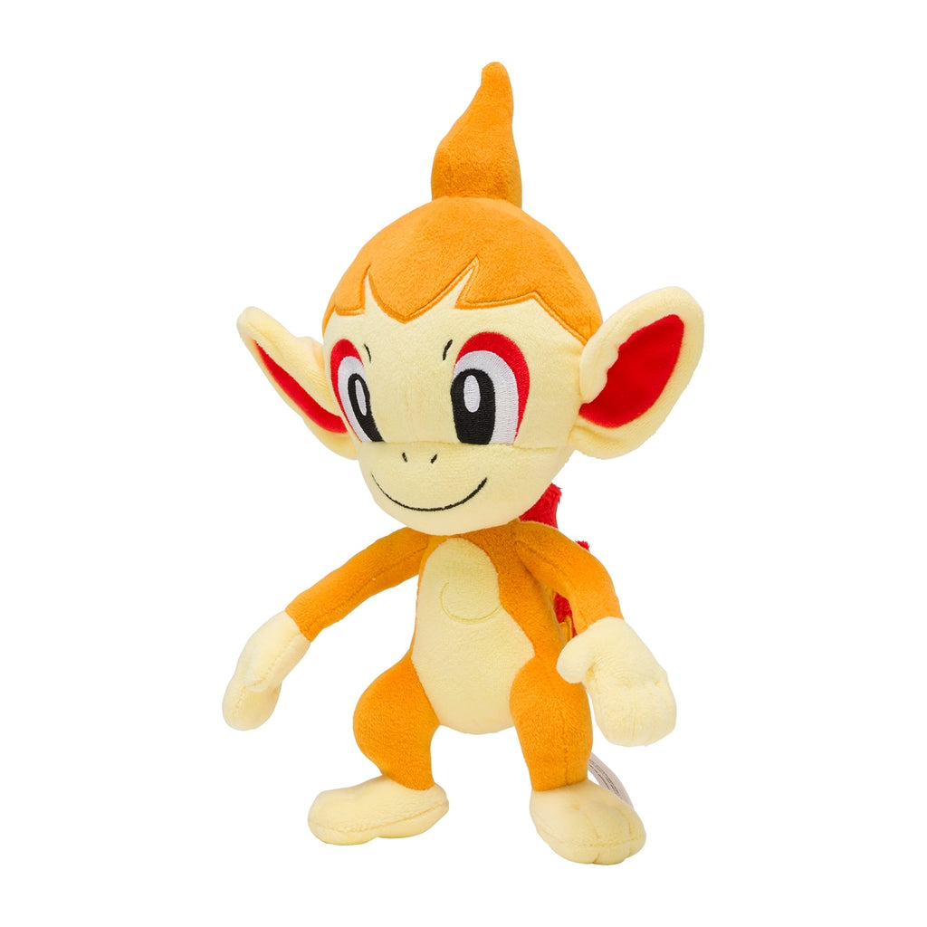Authentic Pokemon Hikozaru stuffed toy with detailed ears from Japan